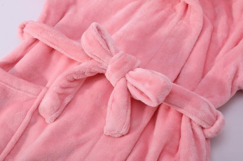 Szlafrok z kapturem Carlo 2 XL/3XL różowy z mikrofibry Szlafrok z kapturem Carlo 2 XL/3XL różowy z mikrofibry