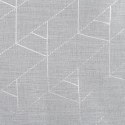 Firana 140x250 Elsi biała srebrna geometryczna gotowa na przelotkach Eurofirany E12 Firana 140x250 Elsi biała srebrna geometryczna gotowa na przelotkach Eurofirany E12