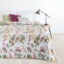 Narzuta dekoracyjna 200x220 Rosa róże biała kolorowa welurowa D91 Narzuta dekoracyjna 200x220 Rosa róże biała kolorowa welurowa D91