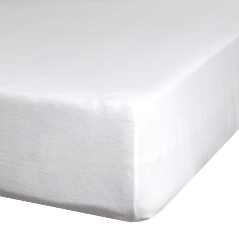Prześcieradło jersey 3 z gumką 220x200 białe na wysoki materac 30 cm 140 g/m2 Eurofirany Prześcieradło jersey 3 z gumką 220x200 białe na wysoki materac 30 cm 140 g/m2 Eurofirany