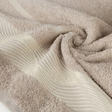 Ręcznik Sylwia 2 50x90 beżowy 500 g/m2 frotte Eurofirany Ręcznik Sylwia 2 50x90 beżowy 500 g/m2 frotte Eurofirany