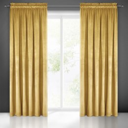 Zasłona 140x300 musztardowa welurowa gotowa na taśmie Pierre Cardin 1