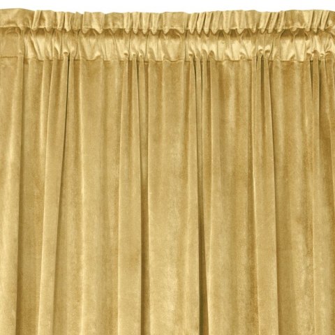 Zasłona 140x300 musztardowa welurowa gotowa na taśmie Pierre Cardin 1 Zasłona 140x300 musztardowa welurowa gotowa na taśmie Pierre Cardin 1