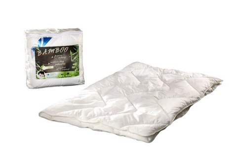 Kołdra antyalergiczna 200x220 Bamboo 1,65 kg biała z włóknem bambusa AMW