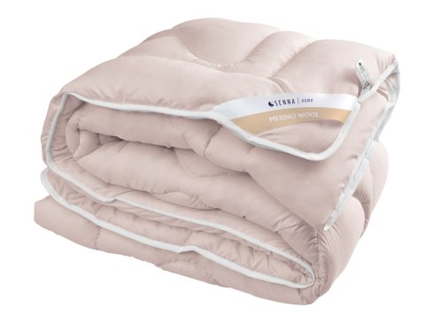 Kołdra wełniana 155x200 Merino Wool różowa 100% naturalna wełna owcza Inter Widex
