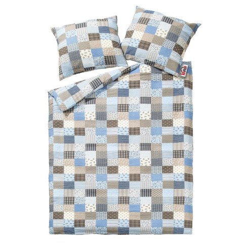 Pościel z kory 180x200 96/1 Paczłork niebieski guziki 100% bawełna gruba Pościel z kory 180x200 96/1 Paczłork niebieski guziki 100% bawełna gruba
