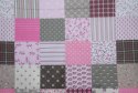 Pościel z kory 200x220 wzór 96/4 Paczłork Różowy na guziki 100% bawełna gruba Pościel z kory 200x220 wzór 96/4 Paczłork Różowy na guziki 100% bawełna gruba