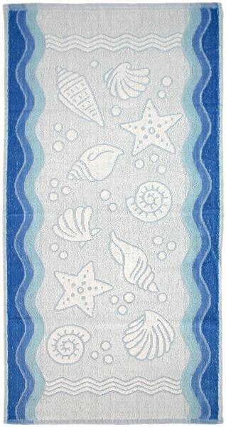 Ręcznik Flora Ocean 70x140 niebieski bawełniany frotte 380 g/m2 Greno Ręcznik Flora Ocean 70x140 niebieski bawełniany frotte 380 g/m2 Greno