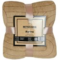 Koc narzuta z mikrofibry 130x170 beżowy geometria Retro Wave Lato 23 Koc narzuta z mikrofibry 130x170 beżowy geometria Retro Wave Lato 23