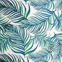Narzuta dekoracyjna 170x210 Palms 2 biała turkusowa liście D91 A