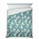Narzuta dekoracyjna 220x240 Palms 2 biała turkusowa liście D91 A Narzuta dekoracyjna 220x240 Palms 2 biała turkusowa liście D91 A