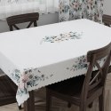 Obrus świąteczny wodoodporny 140x180 Gwiazda betlejemska różowy niebieski PBN010/KSP/C02/140180/1