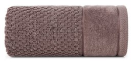 Ręcznik Frida 30x50 brązowy jasny frotte 500g/m2 Eurofirany