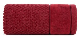 Ręcznik Frida 70x140 bordowy frotte 500g/m2 Eurofirany