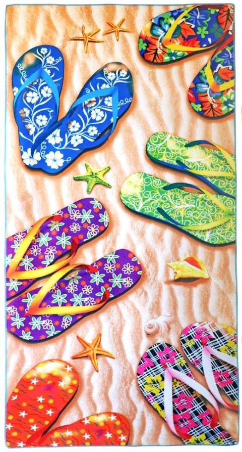 Ręcznik plażowy Summer Vibes 70x140 Muszelki Ręcznik plażowy Summer Vibes 70x140 Muszelki