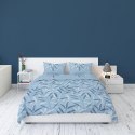 Pościel flanelowa 220x200 niebieska liście łąka 4519 B Flanela 2023 Pościel flanelowa 220x200 niebieska liście łąka 4519 B Flanela 2023