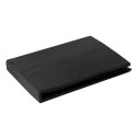 Prześcieradło satynowe z gumką 100x200 Nova czarne na wysoki materac 25 cm Eurofirany Prześcieradło satynowe z gumką 100x200 Nova czarne na wysoki materac 25 cm Eurofirany