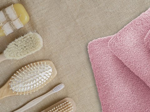 Ręcznik Bari 50x100 pudrowy frotte 500 g/m2 Ręcznik Bari 50x100 pudrowy frotte 500 g/m2
