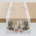 Bieżnik świąteczny wodoodporny 38x140 Nina beżowy jemioła P00165/KSP/C01/038140/1 Bieżnik świąteczny wodoodporny 38x140 Nina beżowy jemioła P00165/KSP/C01/038140/1