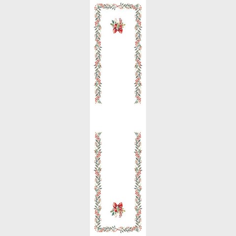 Bieżnik świąteczny wodoodporny 38x160 Nina biały jarzębina P00164/KSP/C01/038160/1 Bieżnik świąteczny wodoodporny 38x160 Nina biały jarzębina P00164/KSP/C01/038160/1