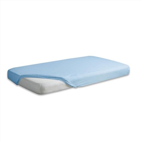 Prześcieradło jersey z gumką 180x200 niebieskie 24 Premium