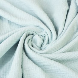 Prześcieradło muślinowe z gumką 90x200 miętowe 33 Muslin