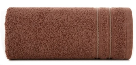 Ręcznik Emina 30x50 ceglasty zdobiony stebnowaną bordiurą 500 g/m2 Eurofirany Ręcznik Emina 30x50 ceglasty zdobiony stebnowaną bordiurą 500 g/m2 Eurofirany
