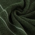 Ręcznik Emina 30x50 zielony zdobiony stebnowaną bordiurą 500 g/m2 Eurofirany Ręcznik Emina 30x50 zielony zdobiony stebnowaną bordiurą 500 g/m2 Eurofirany