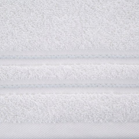 Ręcznik Emina 50x90 biały zdobiony stebnowaną bordiurą 500 g/m2 Eurofirany Ręcznik Emina 50x90 biały zdobiony stebnowaną bordiurą 500 g/m2 Eurofirany