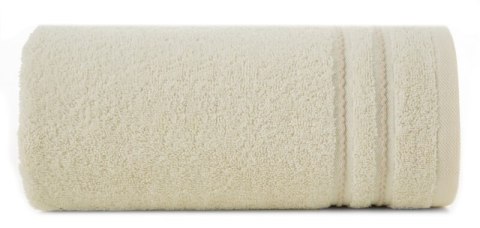 Ręcznik Emina 50x90 kremowy zdobiony stebnowaną bordiurą 500 g/m2 Eurofirany Ręcznik Emina 50x90 kremowy zdobiony stebnowaną bordiurą 500 g/m2 Eurofirany