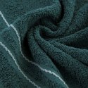 Ręcznik Emina 50x90 turkusowy zdobiony stebnowaną bordiurą 500 g/m2 Eurofirany Ręcznik Emina 50x90 turkusowy zdobiony stebnowaną bordiurą 500 g/m2 Eurofirany
