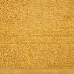 Ręcznik Gala 30x50 musztardowy zdobiony błyszczącą nicią 500 g/m2 Eurofirany