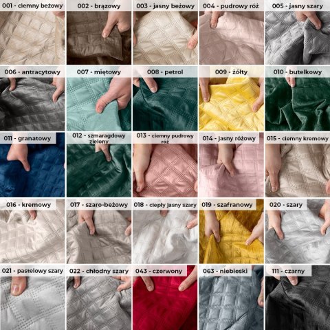 VELVI Narzuta dekoracyjna, rozmiar 220x240cm, kolor 020 szary VELVI0/NAP/020/220240/1 VELVI Narzuta dekoracyjna, rozmiar 220x240cm, kolor 020 szary VELVI0/NAP/020/220240/1