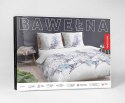 Pościel bawełniana 140x200 biała niebieska wrzosowa kwiaty z jedną poszewką 4463 B bawełna 40 Pościel bawełniana 140x200 biała niebieska wrzosowa kwiaty z jedną poszewką 4463 B bawełna 40