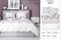 Pościel bawełniana 220x200 biała szara różowa kwiaty 4462 A bawełna 40 Pościel bawełniana 220x200 biała szara różowa kwiaty 4462 A bawełna 40