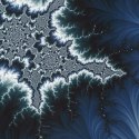 Pościel satynowa 160x200 Premium 16 niebieska z efektem 3D Eurofirany
