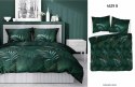 Pościel satynowa 180x200 4529 B zielona liście palmy Home Satin 131