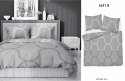 Pościel satynowa 180x200 4531 B szara geometria Home Satin 131