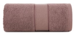 Ręcznik Liana 50x90 brązowy jasny z błyszczącą nicią 500 g/m2 Eurofirany