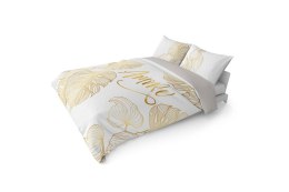 Pościel bawełniana 220x200 biała złota Amore 4718 A Holland Home 71