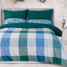 Pościel flanelowa 180x200 Krata zielona niebieska 31500/2 Flanela 3 Darymex