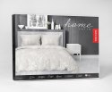 Pościel satynowa 160x200 beżowa liście 4603 B Home Satin 131 Pościel satynowa 160x200 beżowa liście 4603 B Home Satin 131