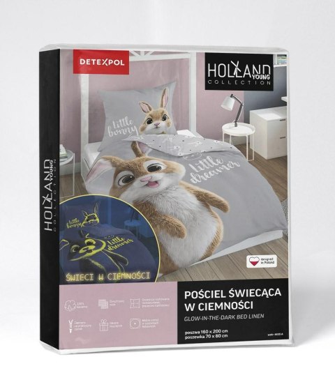 Pościel świecąca w ciemności 160x200 Kólik szara 4635 A Fluo 35 Pościel świecąca w ciemności 160x200 Kólik szara 4635 A Fluo 35