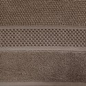 Ręcznik Danny 70x140 brązowy z wytłaczaną bordiurą i błyszczącą nicią 500 g/m2 Eurofirany Ręcznik Danny 70x140 brązowy z wytłaczaną bordiurą i błyszczącą nicią 500 g/m2 Eurofirany