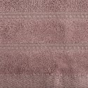 Ręcznik Glory 4 30x50 lilowy z welurową bordiurą i błyszczącą nicią 500 g/m2 Eurofirany