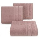 Ręcznik Glory 4 30x50 lilowy z welurową bordiurą i błyszczącą nicią 500 g/m2 Eurofirany