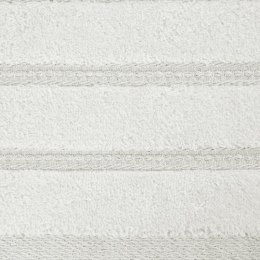 Ręcznik Glory 4 50x90 kremowy z welurową bordiurą i błyszczącą nicią 500 g/m2 Eurofirany