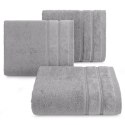Ręcznik Glory 4 50x90 srebrny z welurową bordiurą i błyszczącą nicią 500 g/m2 Eurofirany Ręcznik Glory 4 50x90 srebrny z welurową bordiurą i błyszczącą nicią 500 g/m2 Eurofirany