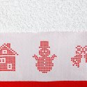 Ręcznik Noel 70x140 biały czerwony renifery świąteczny 02 450 g/m2 Eurofirany Ręcznik Noel 70x140 biały czerwony renifery świąteczny 02 450 g/m2 Eurofirany