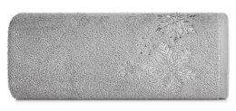 Ręcznik Santa 50x90 srebrny gwiazdki świąteczny 13 450 g/m2 Eurofirany